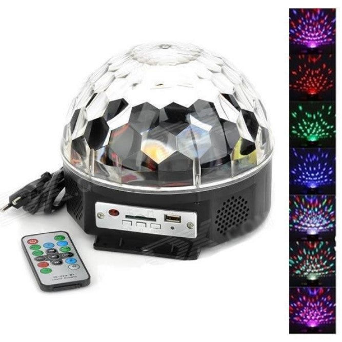 Glob Disco Led cu telecomanda si Redare Audio MP3 + Stick cadou
