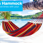 Hamac cu bara de lemn pentru o vara relaxanta - Rosu sau Albastru