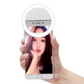 Inel luminos pentru selfie, accesoriu LED tip clips pentru telefon