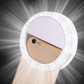 Inel luminos pentru selfie, accesoriu LED tip clips pentru telefon
