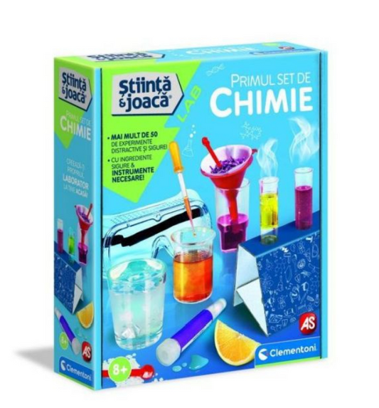 Joc educativ pentru mici exploratori Primul meu set de chimie, +8 ani