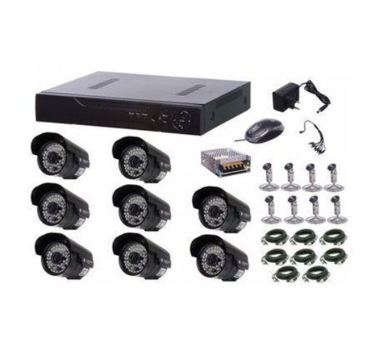 Kit supraveghere video 8 camere de exterior, HDMI, urmarire LIVE
