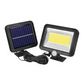 Lampa LED COB cu panou solar si senzor de miscare, SL-F100, PIR, cu acumulator