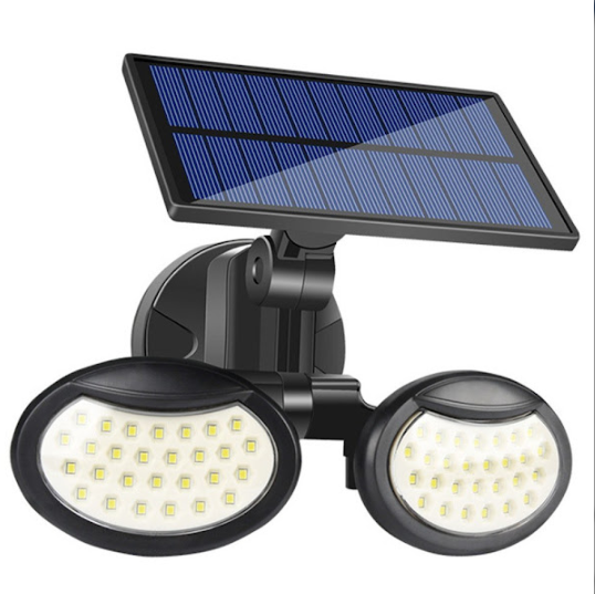 Lampa solara dubla 56 LED cu senzor de miscare