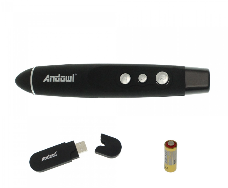 Indicator laser roșu cu stick USB Andowl OEM