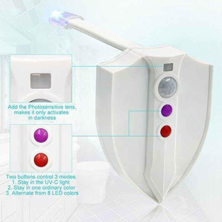Lampa LED UV WC sterilizare, senzor miscare