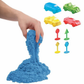 Set creativ cu nisip kinetic si forme, ArtSand Cars, 3+ Albastru