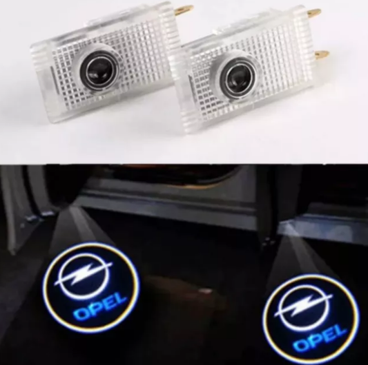 Set 2x Holograme Led cu Logo Opel pentru portiere