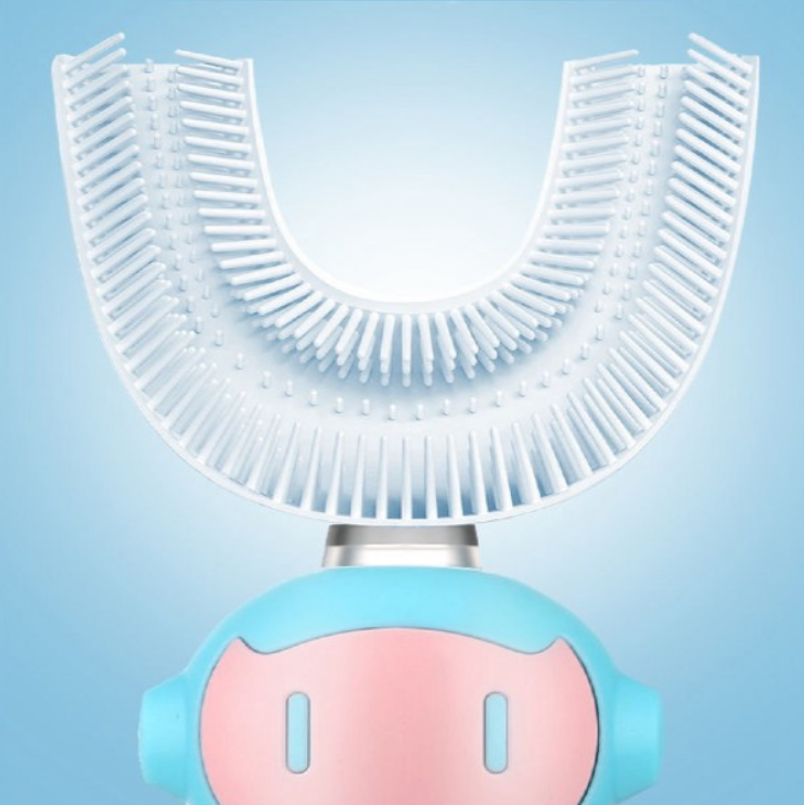 Periuta de dinti electrica pentru copii, forma de U