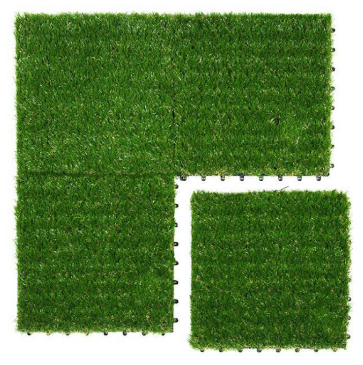 Set 10 placi de iarba artificiala, 30x30 cm