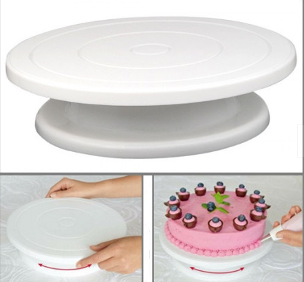 Platou rotativ pentru decorare tort, 28 cm