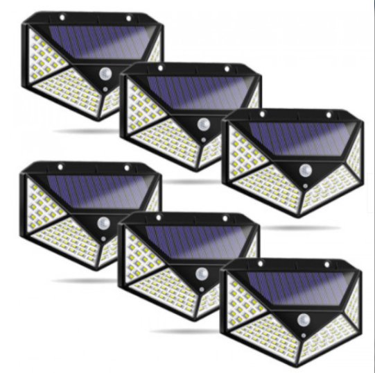 Set 6 x Lampa solara 100 LED , senzor de miscare