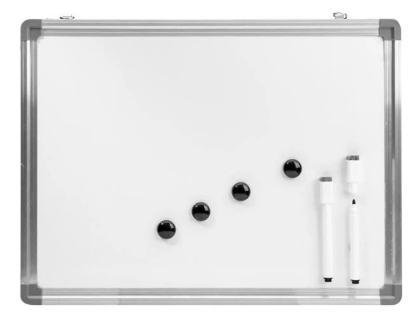 Tabla magnetica cu rama cu 2 markere si 4 butoni, 40x30 cm